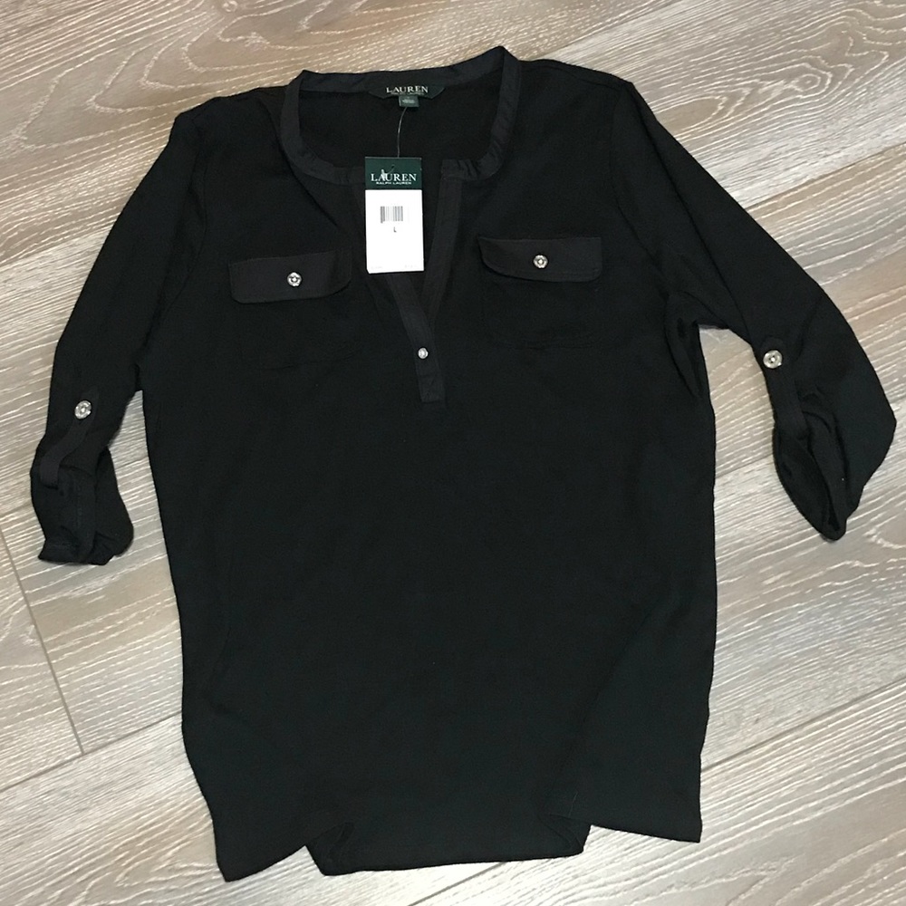 Ralph Lauren half sleeve dressy shirt! Size L